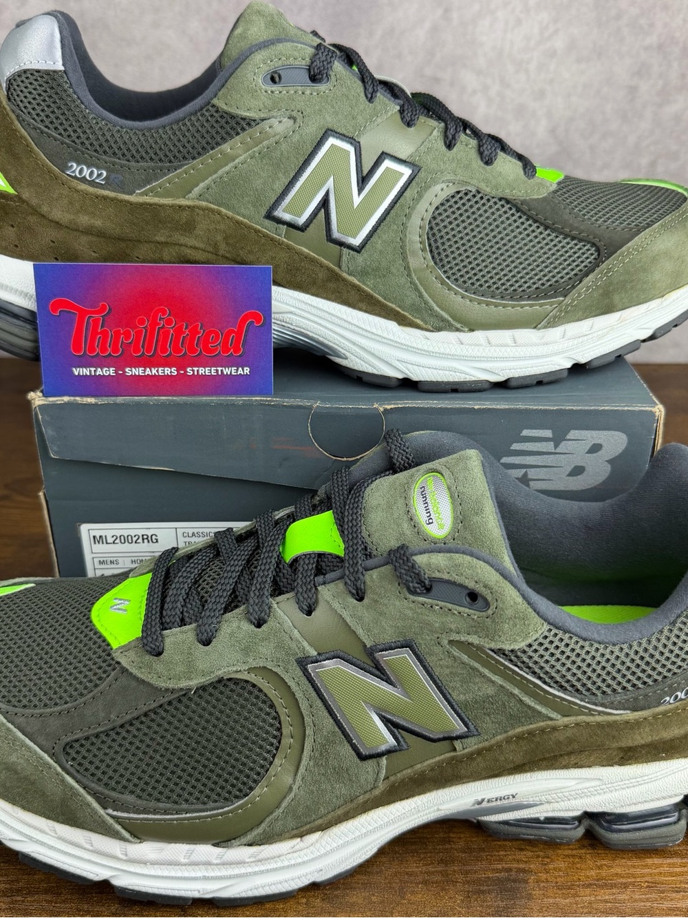 NEW New Balance 2002R Camo Green Nettle Size 14 ML2002RG Men’s Sneakers OG Rare